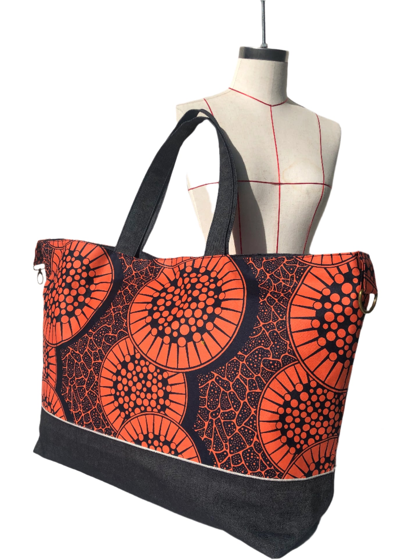 Overnight Travel Tote (Orange Citrus)