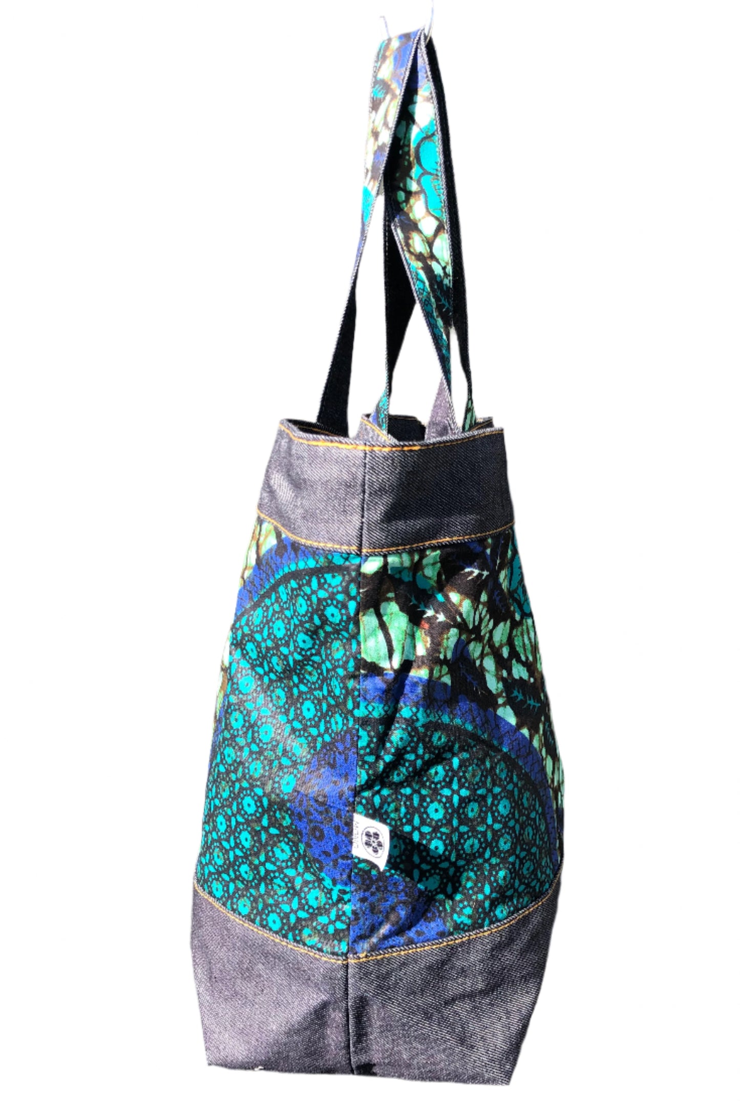 Day Cargo Tote (Accra - Green Hibiscus)