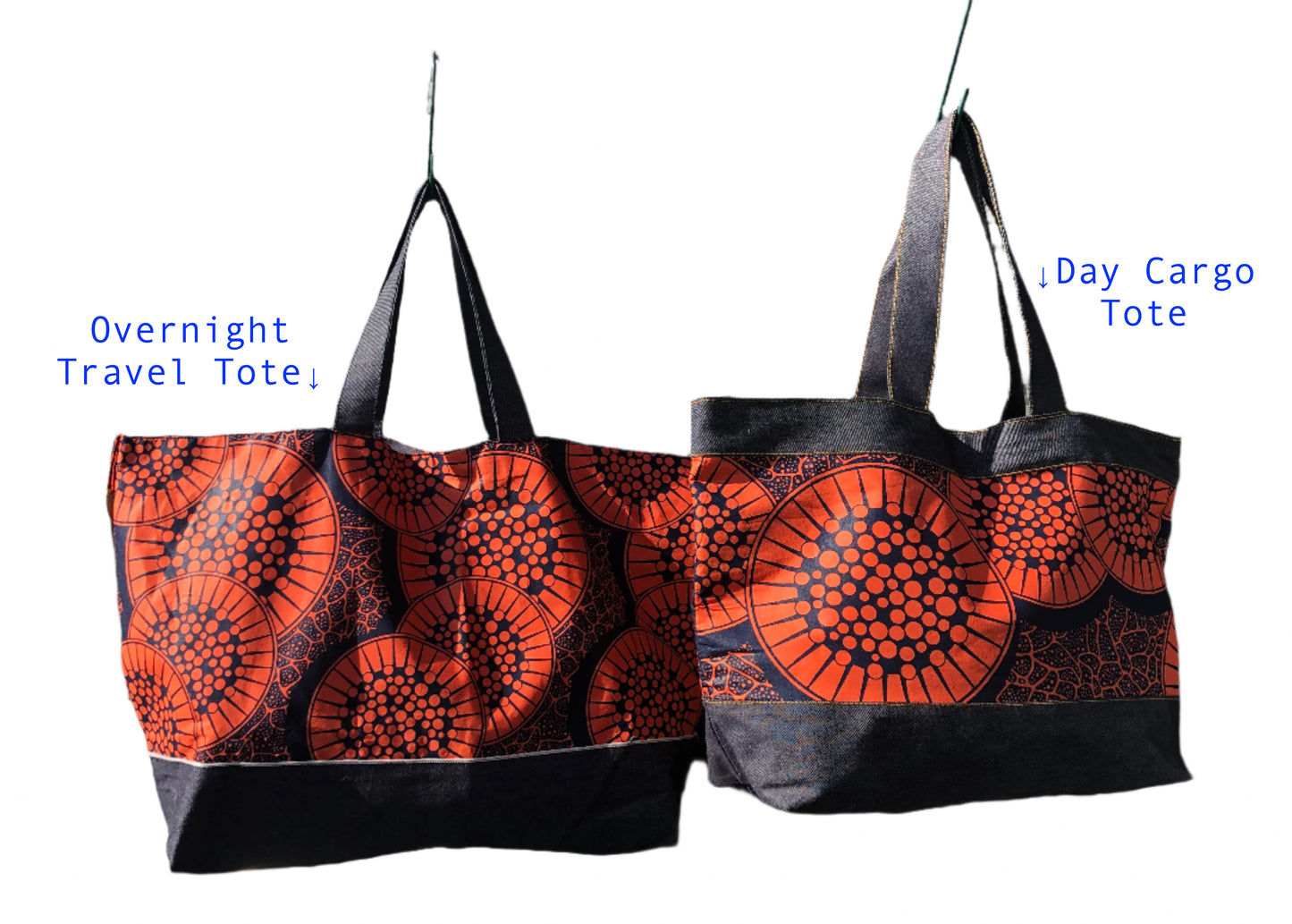 Overnight Travel Tote (Nairobi - Orange Citrus)