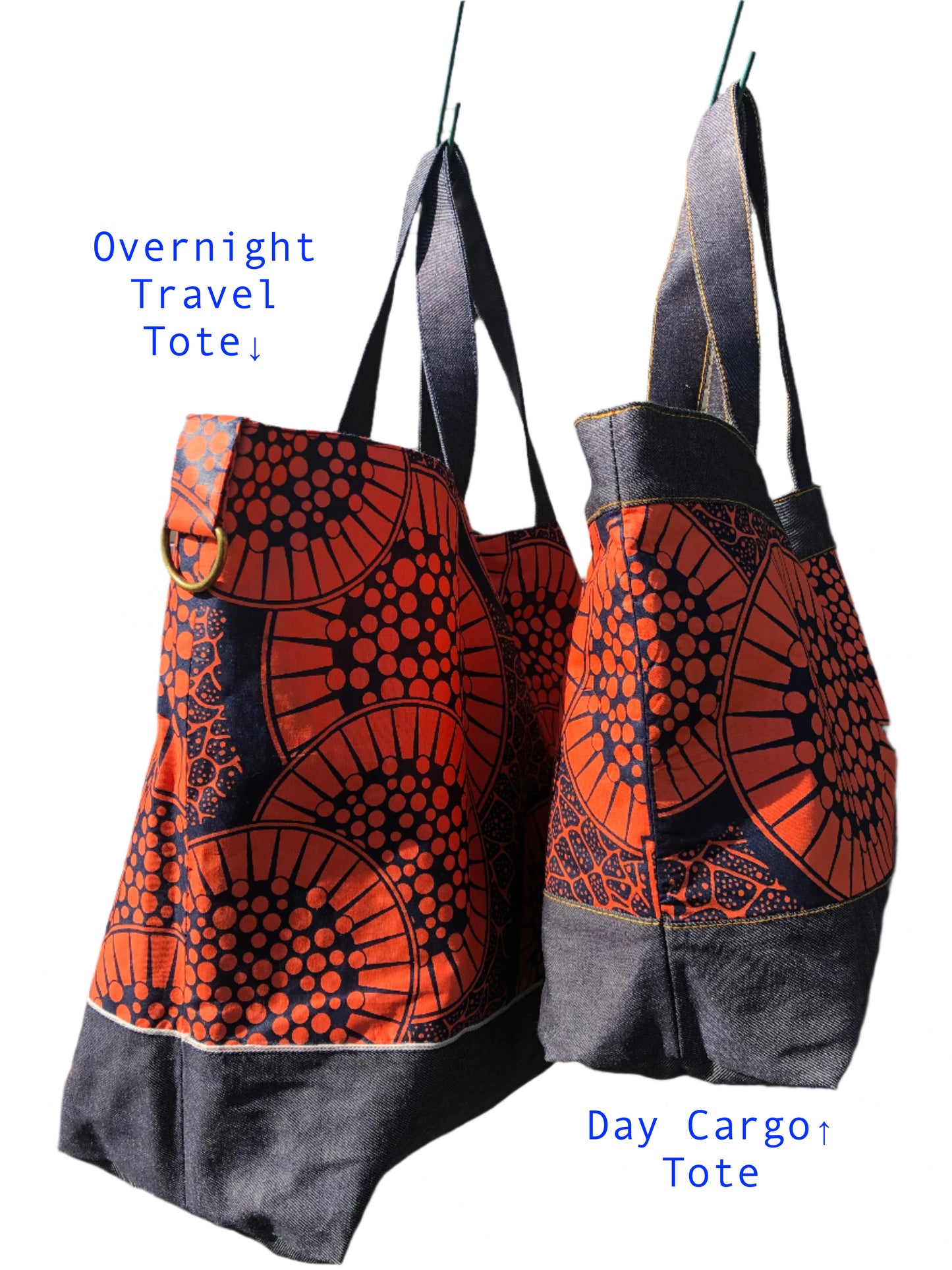 Overnight Travel Tote (Nairobi - Orange Citrus)