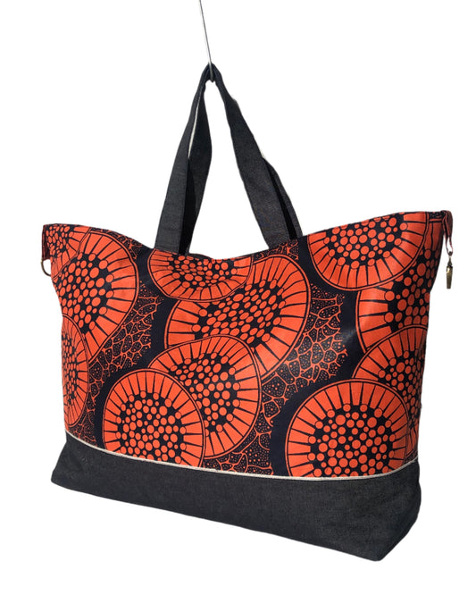 Overnight Travel Tote (Nairobi - Orange Citrus)