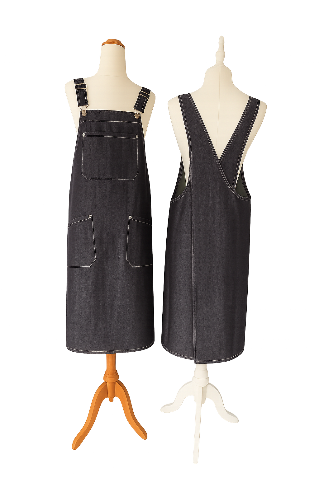 Denim Cross Back Apron