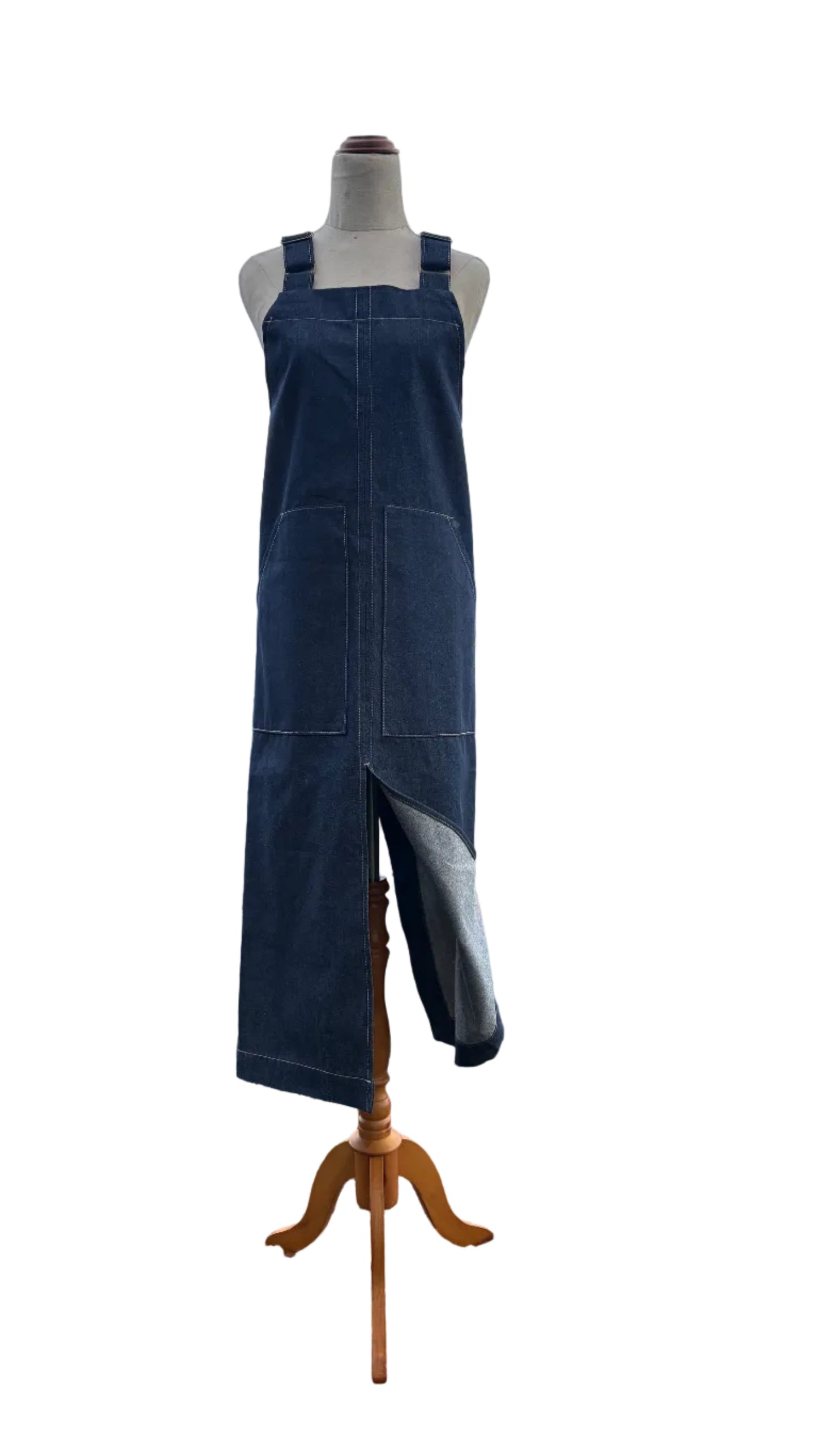 Denim Split Leg Apron