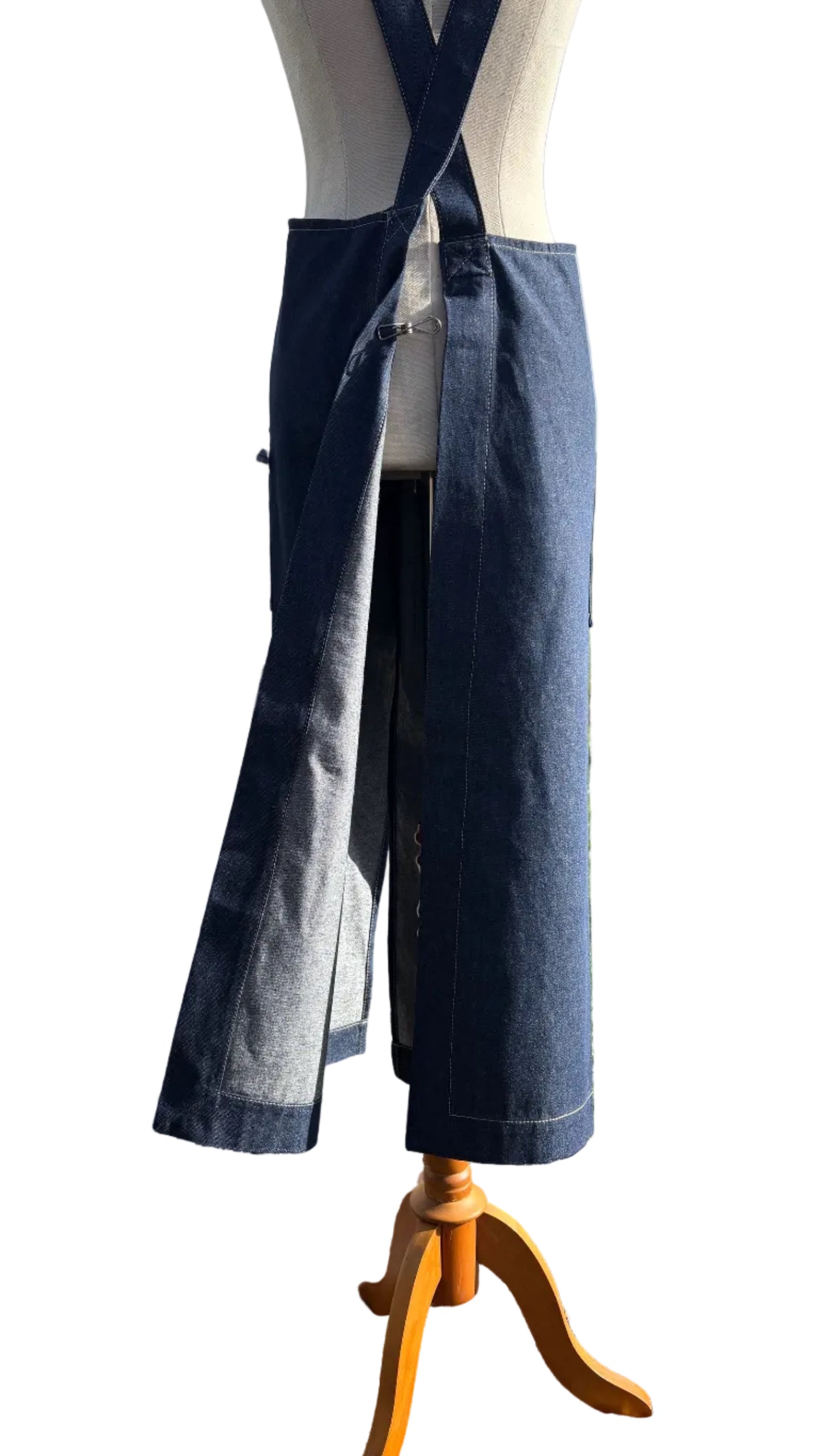 Denim Split Leg Apron