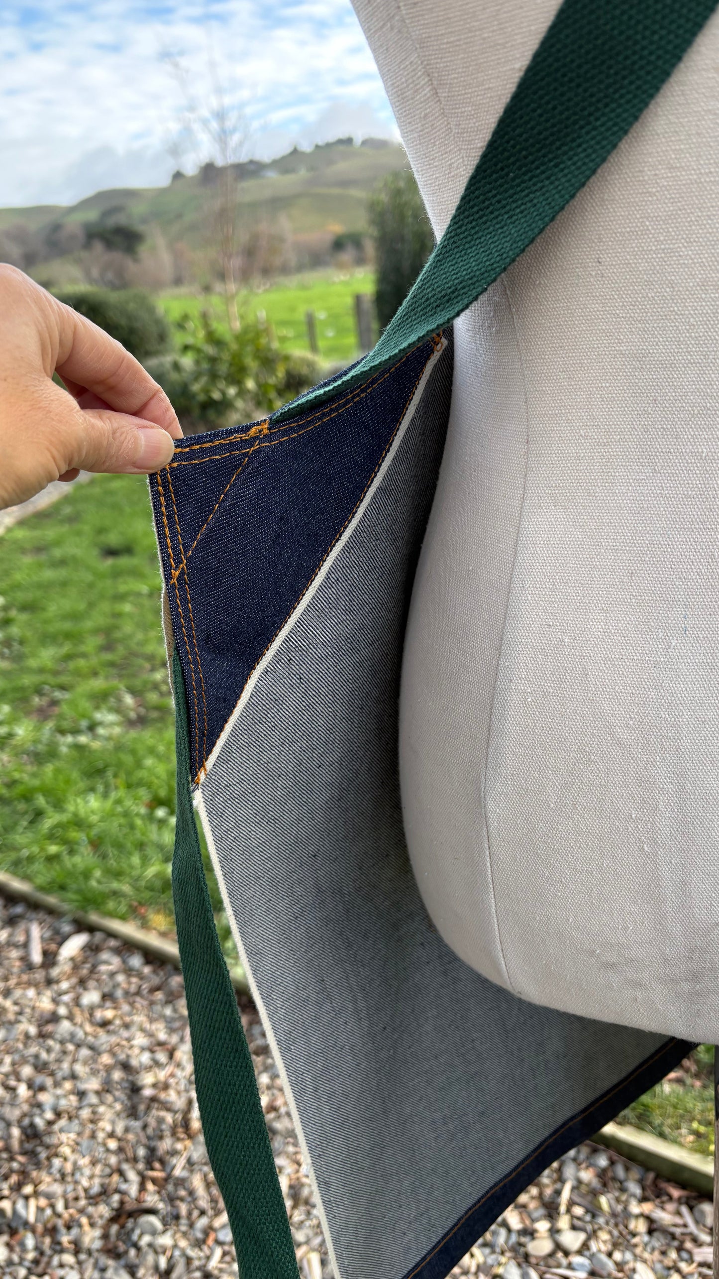 Salvage Denim Apron Short - Heavyweight